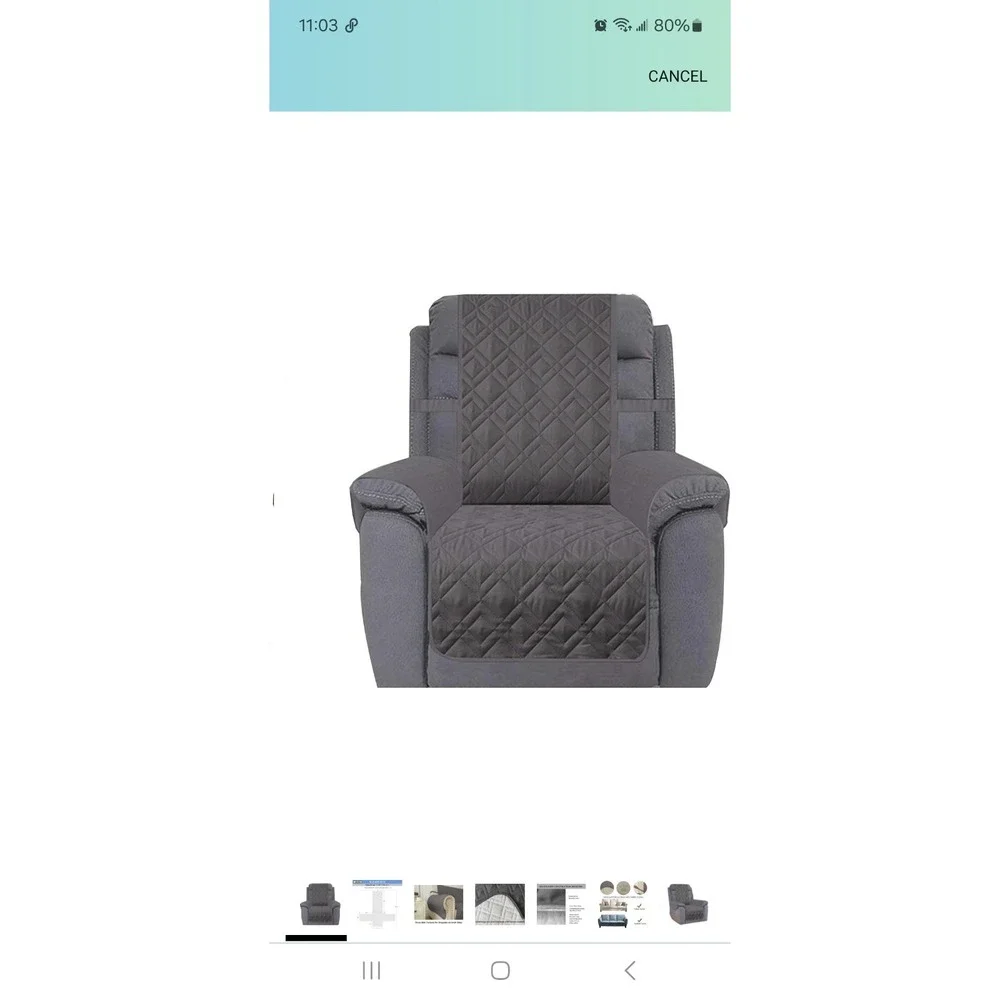 Easy-Going Recliner Sofa Slipcover Water Resistant Cover (S1574)
